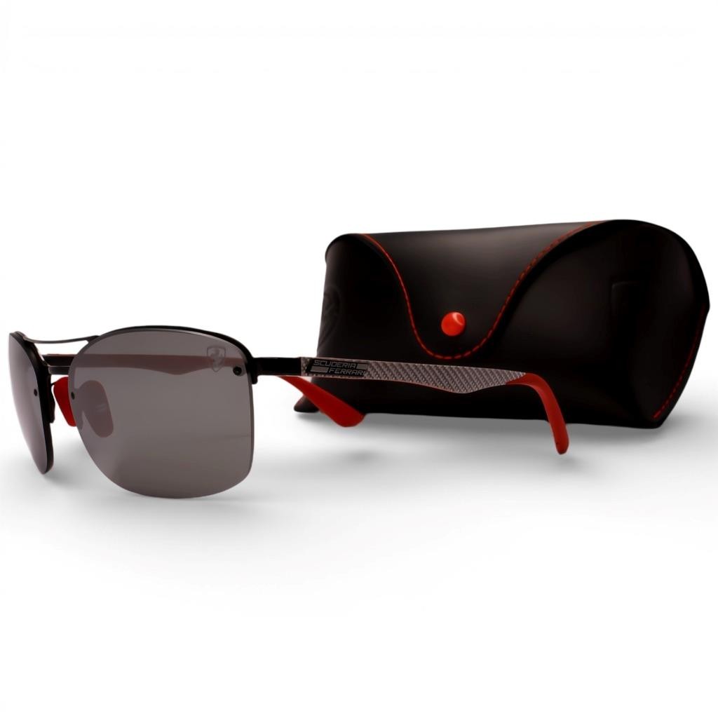 Ray-Ban Scuderia Ferrari Collection RB 3617M Black Mirror Silver Mens Sunglasses image 5