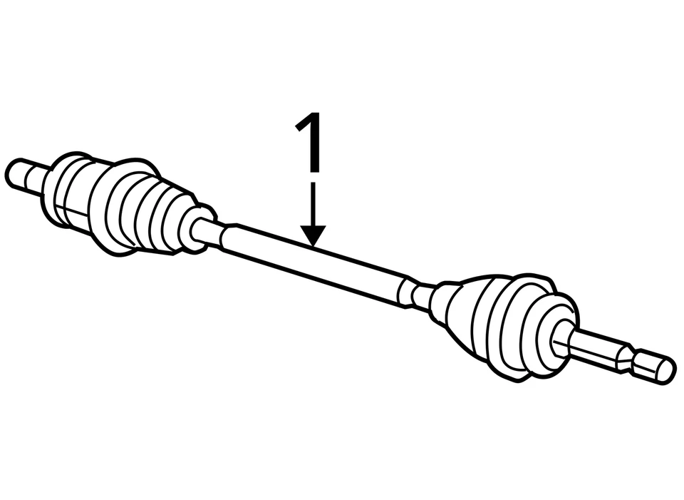 Dodge Caliber 2007-2009 eje eje conductor trasero CV C/V MHEXR Foto 3 de 3