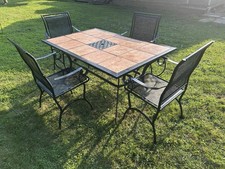 Tile Patio Table In Patio Garden Furniture Sets for sale
