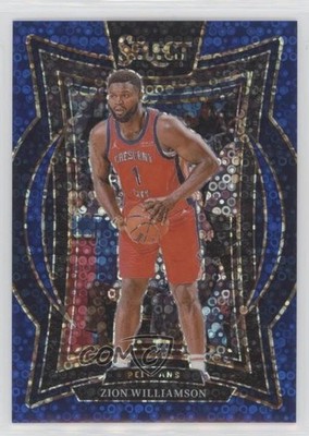 2024-25 Panini Select Concourse Blue Disco Prizm 21/25 Zion Williamson #28 hs9