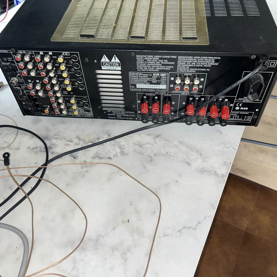 Denon AV Surround Receiver Model: AVR 2801 5.1 Channel 200 Watt - Image 3 of 3