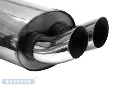 Bastuck Endschalldämpfer DTM 2x 76 mm - BMW 3er Serie E36 316i/318i