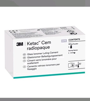 3M ESPE Ketac Cem Dental Radiopakes Ionomer 33g Pulver 