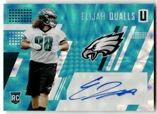 2017 Panini Unparalleled Elijah Qualls Class of 2017 Rookie Auto Teal #/25 #246