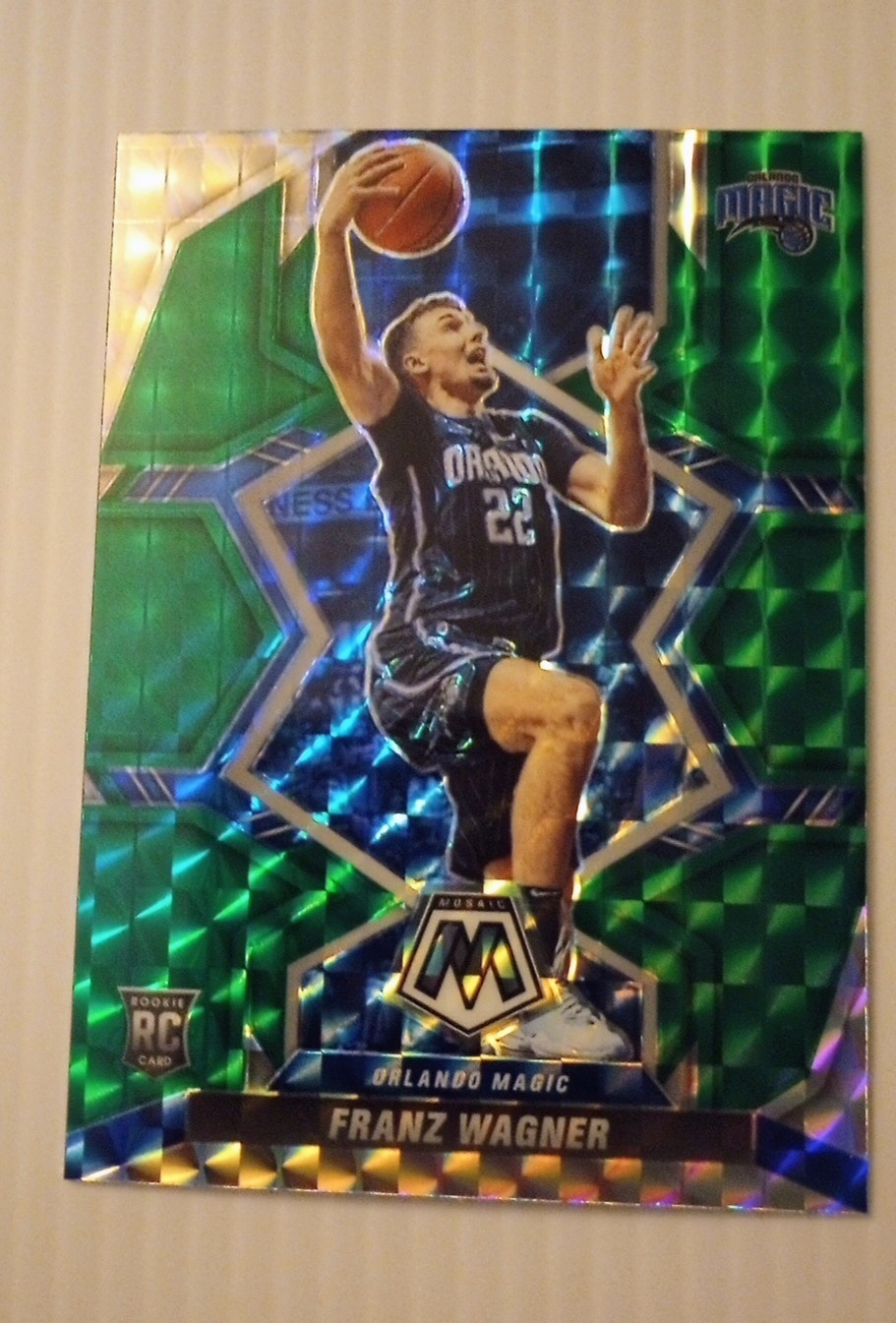 2021-22 Panini Mosaic - Rookies Franz Wagner #220 Green Mosaic Prizm (RC)