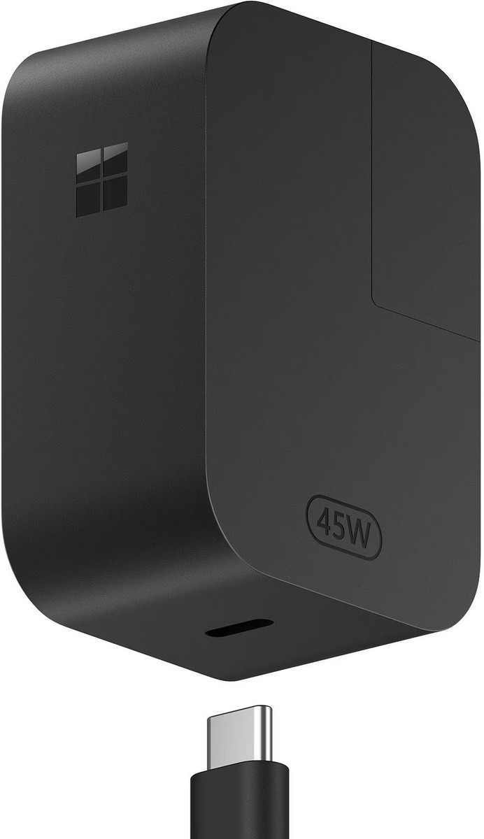 Microsoft Surface 45W USB-C充電器 Microsoft - Surface 45W USB-C Wall Charger - Black | eBay