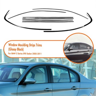 Autofenster Zierleiste Weatherstrip Für BMW 3er E90 2004-2013 Schwarz