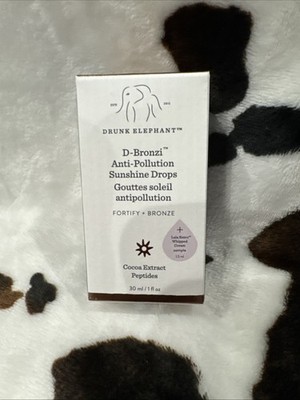 Drunk Elephant D-Bronzi Anti-Pollution Sunshine Drops - 1oz. Lot Of One SEE NIB