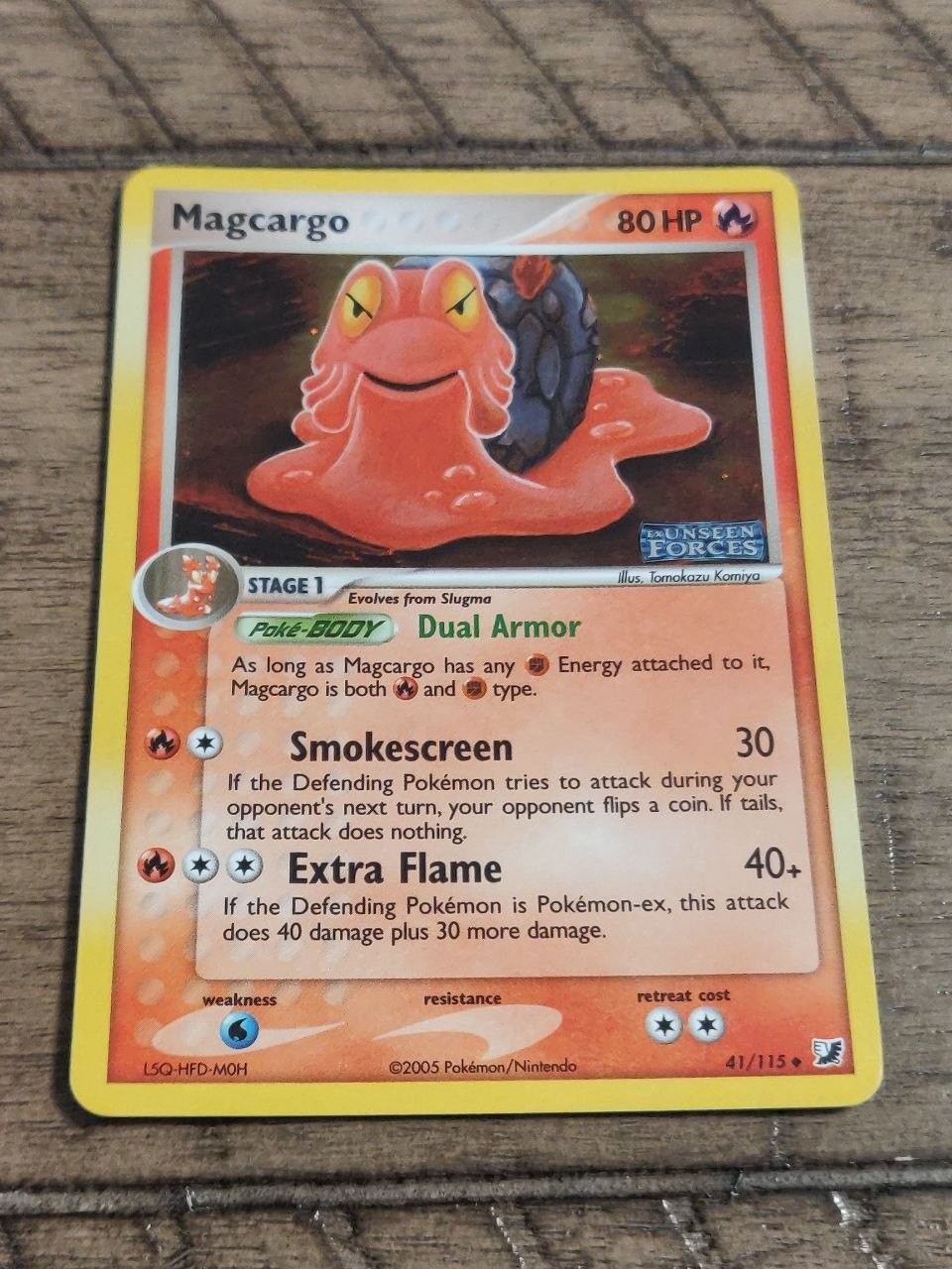 Pokemon TCG: Magcargo (41/115) - Unseen Forces Stamped Reverse Holo NM