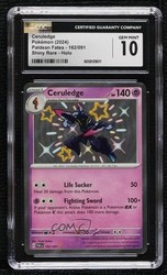 Ceruledge 162/091 SV: Paldean Fates Shiny Rare Holo