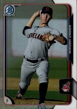 2015 Bowman Draft Grant Hockin #115 Chrome Refractors Cleveland Indians 16M