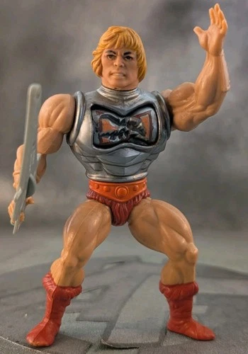 HE-MAN 1984 Battle Armor Vintage Masters o/t Universe Action Figure Toy w/ SWORD