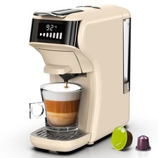 HiBREW H1B Capsule Coffee Maker,for Dolce Gusto,Nespresso Capsules&Ground Coffee