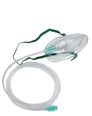 Adult Oxygen Mask Reusable Adjustable Universal Fit Oxygen Therapy Mask