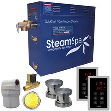 SteamSpa RYT1050-A Royal 10.5 KW QuickStart Steam Bath Generator - Nickel