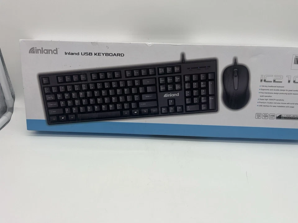 Inland IC210 USB Keyboard & Mouse - New - Image 2 of 3
