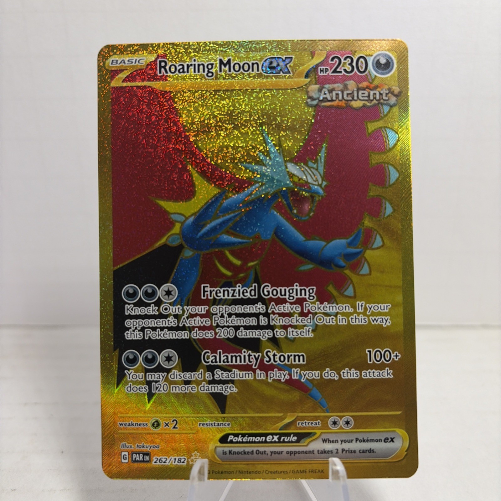 Roaring Moon ex - Hyper Rare SV04: Paradox Rift 262/182 NM