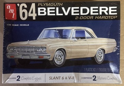 AMT 1964 Plymouth Belvedere 2 Door Hardtop -Slant 6 & V8 1:25 KIT   1188-4623