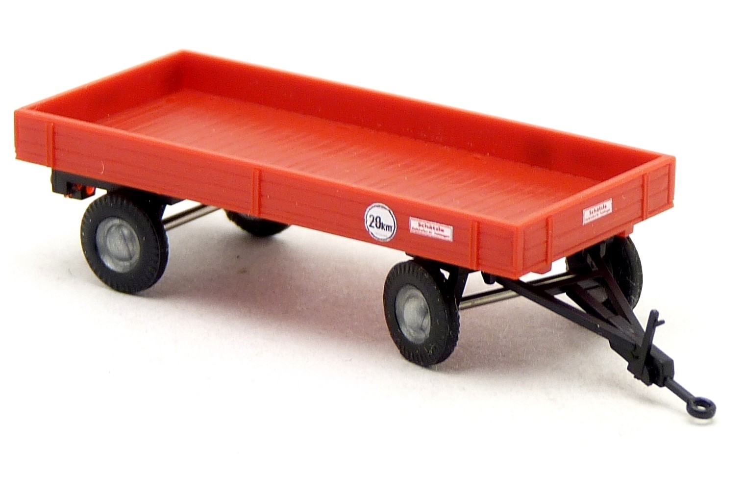 Busch 44977 - Schätzle 2achs Anhänger Traktor Bauernhof rot Modell - 1:87 H0