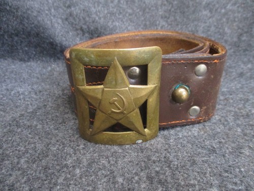 Vintage USSR Russian Soviet Military Belt - Authentic / Original