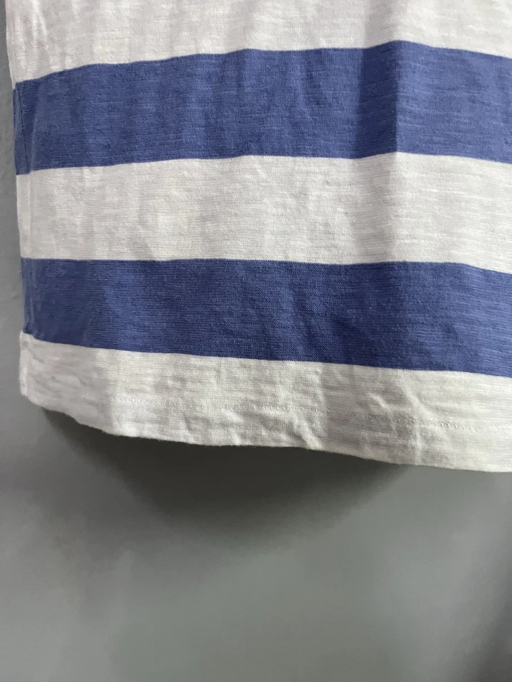 Vintage  Uniqlo Striped Single Stitch Shirt - Image 4 of 4