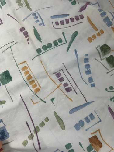 Vtg Springs King Pillowcases Set 2 Abstract Geometric 80s 90s Cotton Blend - Picture 4 of 6