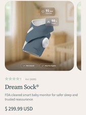 Owlet Dream Sock Extension Pack - Bed Time Blue BMEP3NNBBJ 