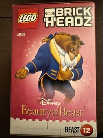 LEGO BRICKHEADZ 41595 41596 Disney Belle & Beast. New. Sealed.