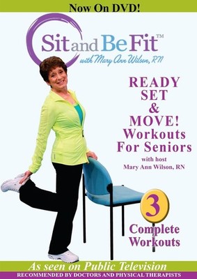 Sit and Be Fit Ready Set & Move DVD By Mary Ann Wilson - Brand New