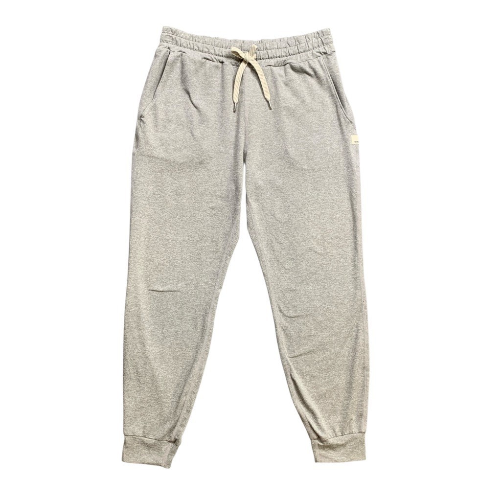 Vuori Womens XS Performance Joggers in Heathered Gray with Drawstring-image