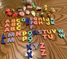 Alphabet Letters Animals & Sweet Food Toys Soft Plastic Clean Unused Very Cute