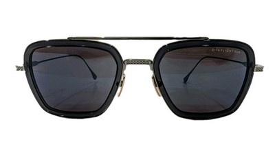 DITA FLIGHT.006 Smoke Grey Crystal Black Palladium.  Blue Mirror Lens. AUTHENTIC