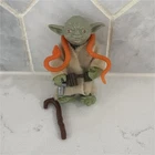 Vintage early 1980s Star Wars Yoda Action Figure w/ Cane/Staff Accessories
