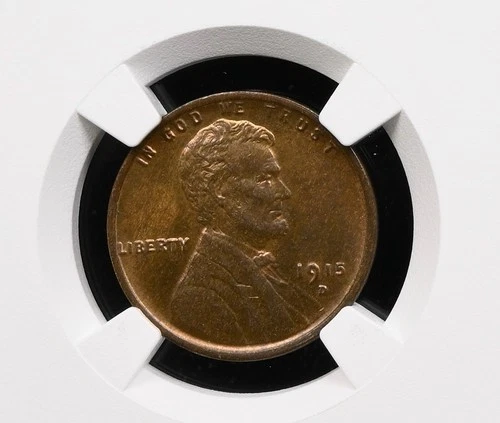 1915-D Lincoln Wheat Cent NGC MS64 RB Red Brown -  97065