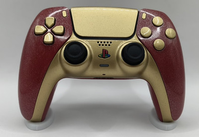 Sony PS5 DualSense Controller Custom Rot/Gold TMR Hall-Effect kein Stickdrift