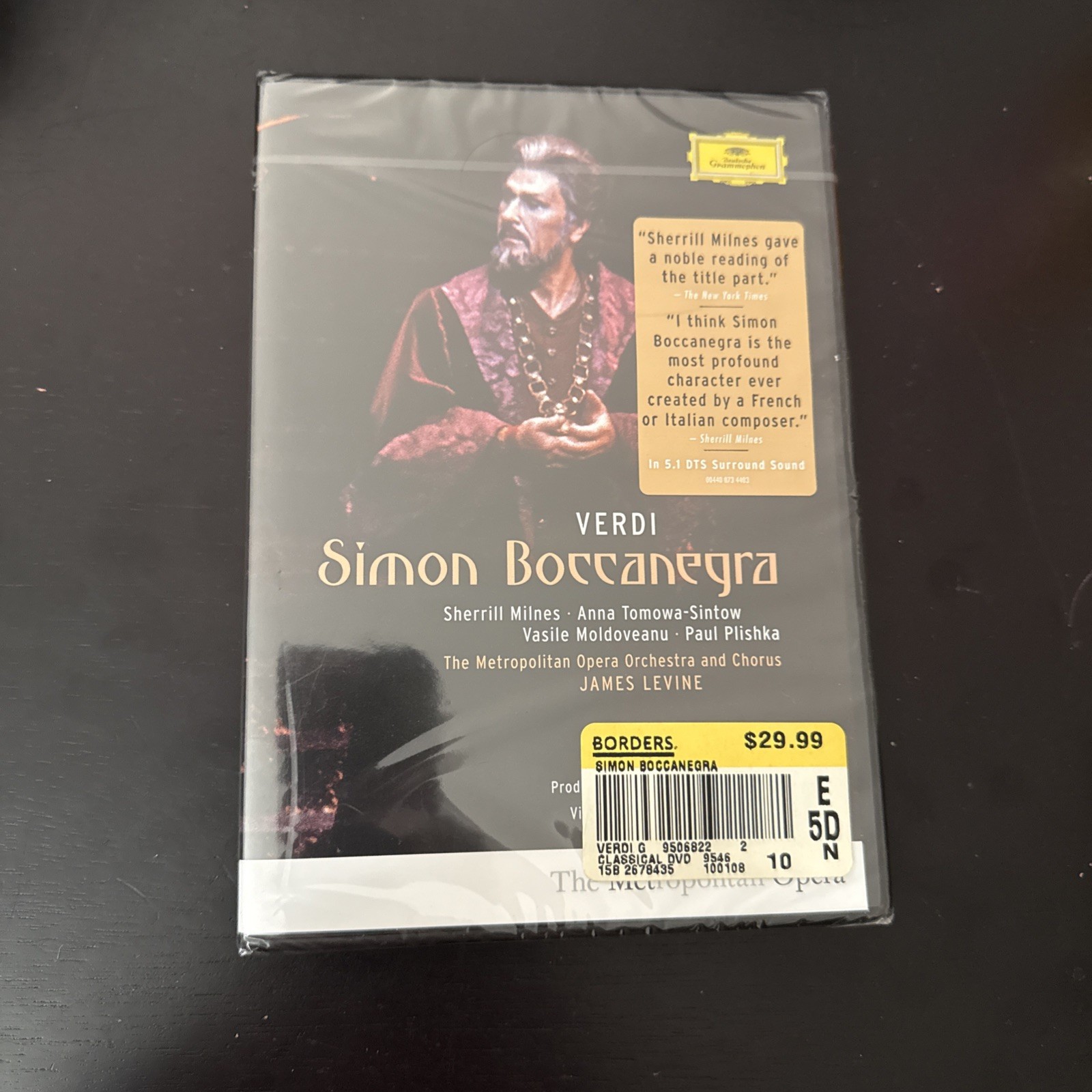 Giuseppe Verdi - Simon Boccanegra (DVD, 2008) Opera James Levine Region Free NEW