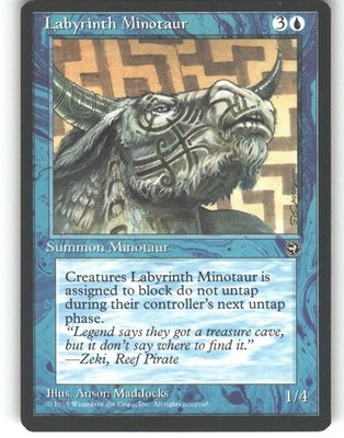 Labyrinth Minotaur [Version 2] - Homelands - MTG - Common - #30 - NM