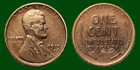 1919 S Lincoln Red Brown Copper Wheat Cent Fine-Very-Fine Circulated Ungraded