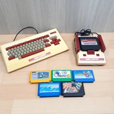 Family Basic with Famicom console & 6 games Nintendo Keyboad *US TARIFF INCLUDED