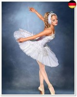 Dcidbei 30X40Cm 5D Runde Diamant-Painting Ballerina | Diy Diamond Painting