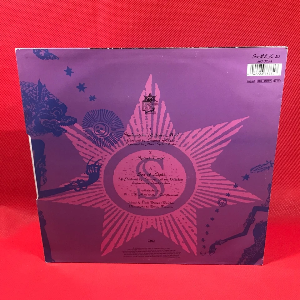 SIOUXSIE & THE BANSHEES Shadowtime 1991 UK 3-track 12" vinyl single record - Image 2 of 4