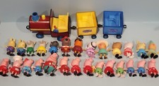 Vintage 2003 27 Mixed Lot Peppa Pig Adventures Figures and Peppa Pig Train LOT