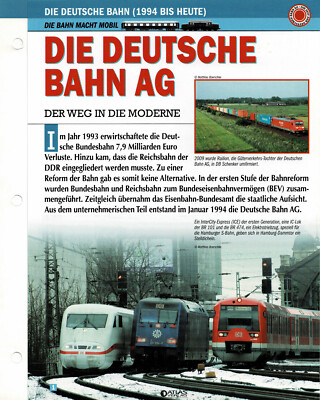 Die Deutsche Bahn AG Info Card
