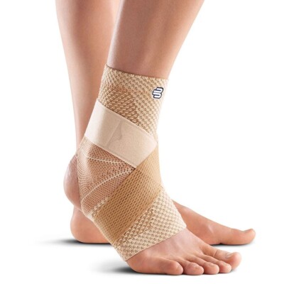 Bauerfeind MalleoTrain S Open Heel Ankle Support - NATURAL