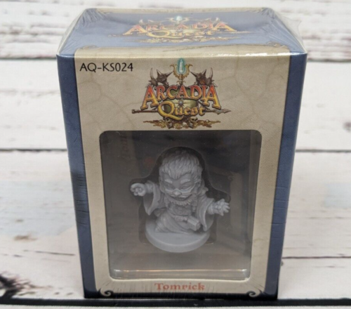 Arcadia Quest Tomrick Kickstarter Exclusive Hero Mini Promo Dice Tower CMON NIS