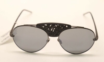 POMELLATO PM0033S 001 Black Ruthenium/Grey 59mm Sunglasses 
