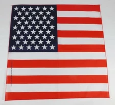 Vintage NOS Hav-A-Hank American Flag Bandana ~ Red White & Blue ~ Made In USA