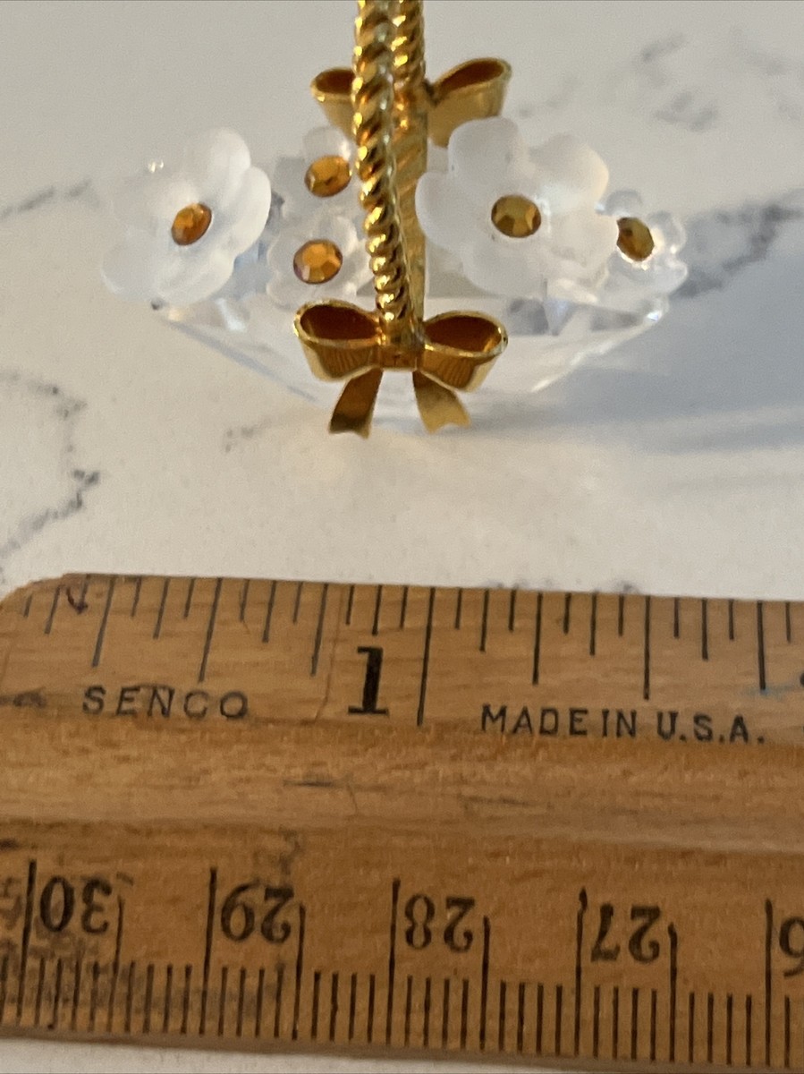 置物 Crystal Memories D.Swarovski & Co SWAROVSKI CRYSTAL MEMORIES – FLOWER BASKET GOLD 171160 9460 000
