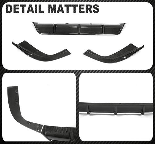 Carbon Diffusor Heckdiffusor Heckschürze Spoiler Passt für BMW X5 G05 M-Paket - Picture 13 of 13
