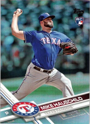 2017 Topps Update Rainbow Foil #242 Mike Hauschild RC Texas Rangers